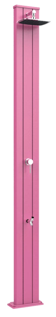 Doccia Solare da Esterno Giardino 30L Miscelatore e Lavapiedi Arkema Spring S Fuxia