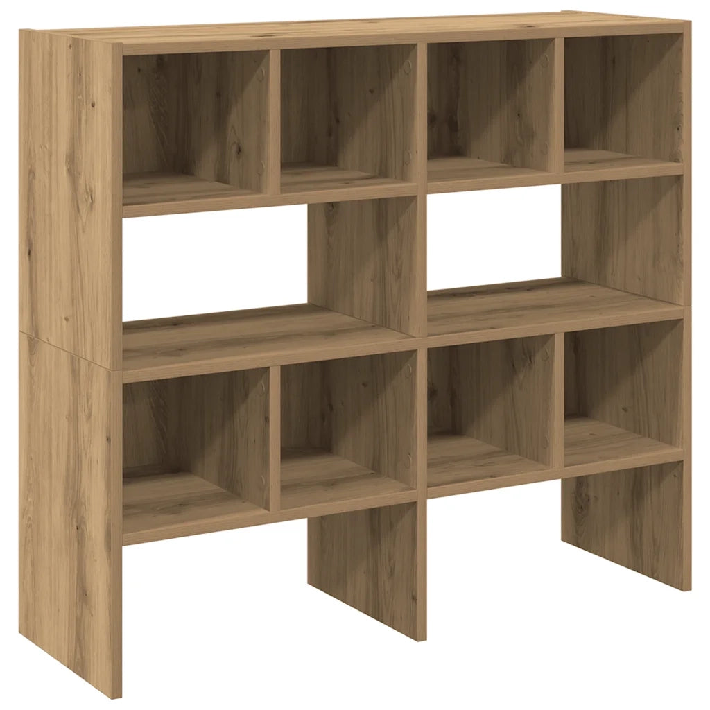 Scarpiere 2 pz Impilabili-Set di 2 Scaffale per scarpe Rovere Artigianale 89,5x30x40 cm