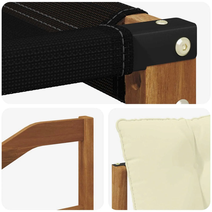 Set di divani da esterno con cuscino 6 pcs Naturale e Crema 3369633