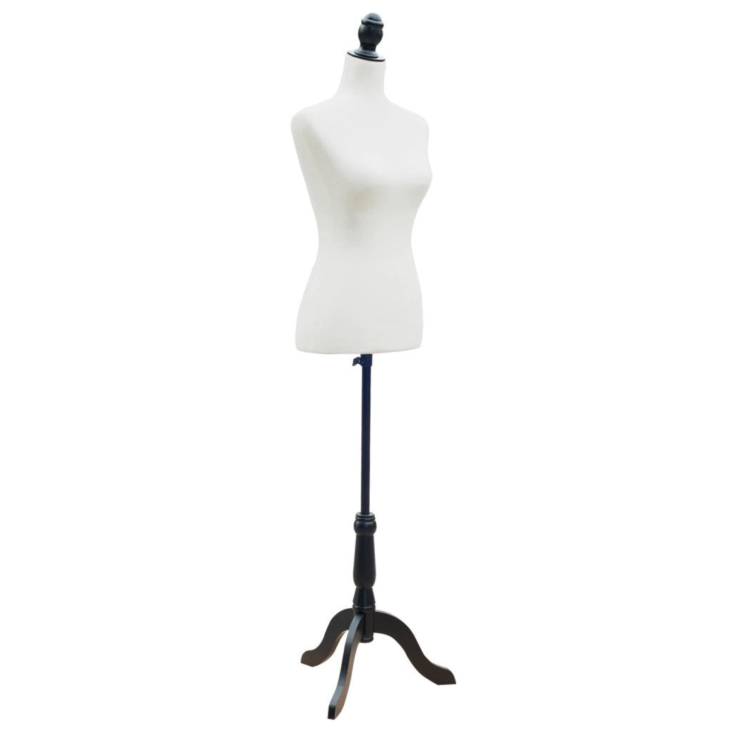 Manichino Torso ¨C Minimal ¨C Schiuma Legno Metallo Bianco