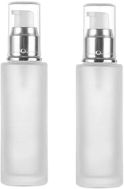 Dispensatore di Lotion in Vetro Leggero Riscaldabile - 120ml - Opaca - Ideale per Viaggi - Set di 2