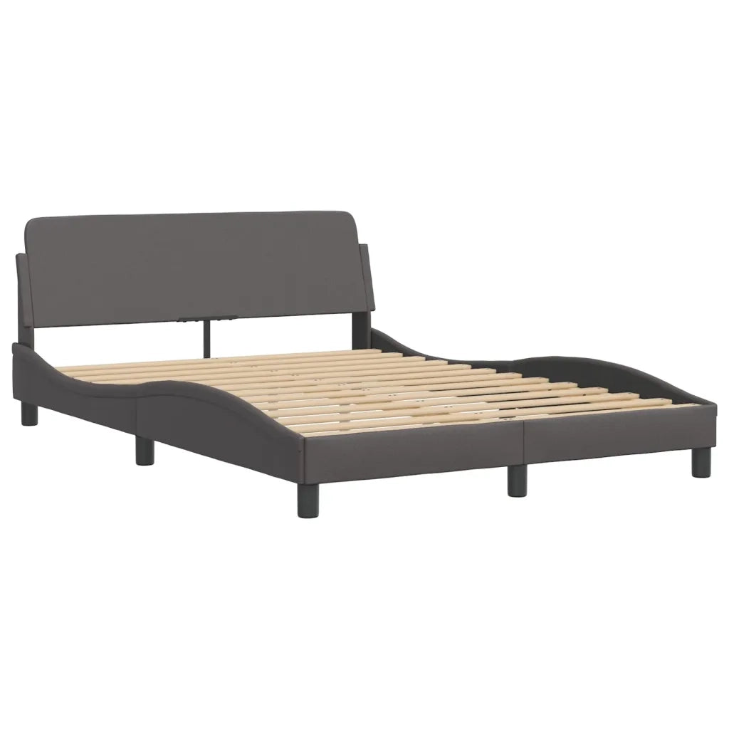 Letto con Materasso Hvar Grigio 120x200 cm in Similpelle 3208713