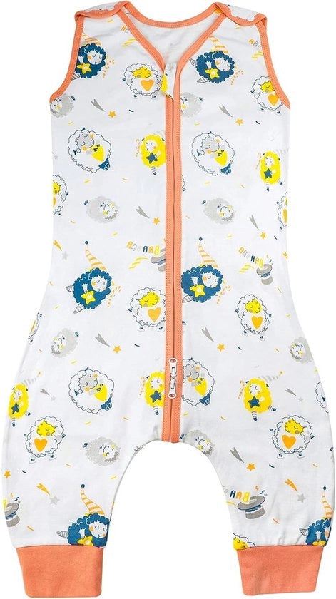 Moulosoe Slaapzak con Braccia e Piedi di Cotone - Coperta Portatile per Bambini - Leggera - Ragazze Ragazzi 6M-7T