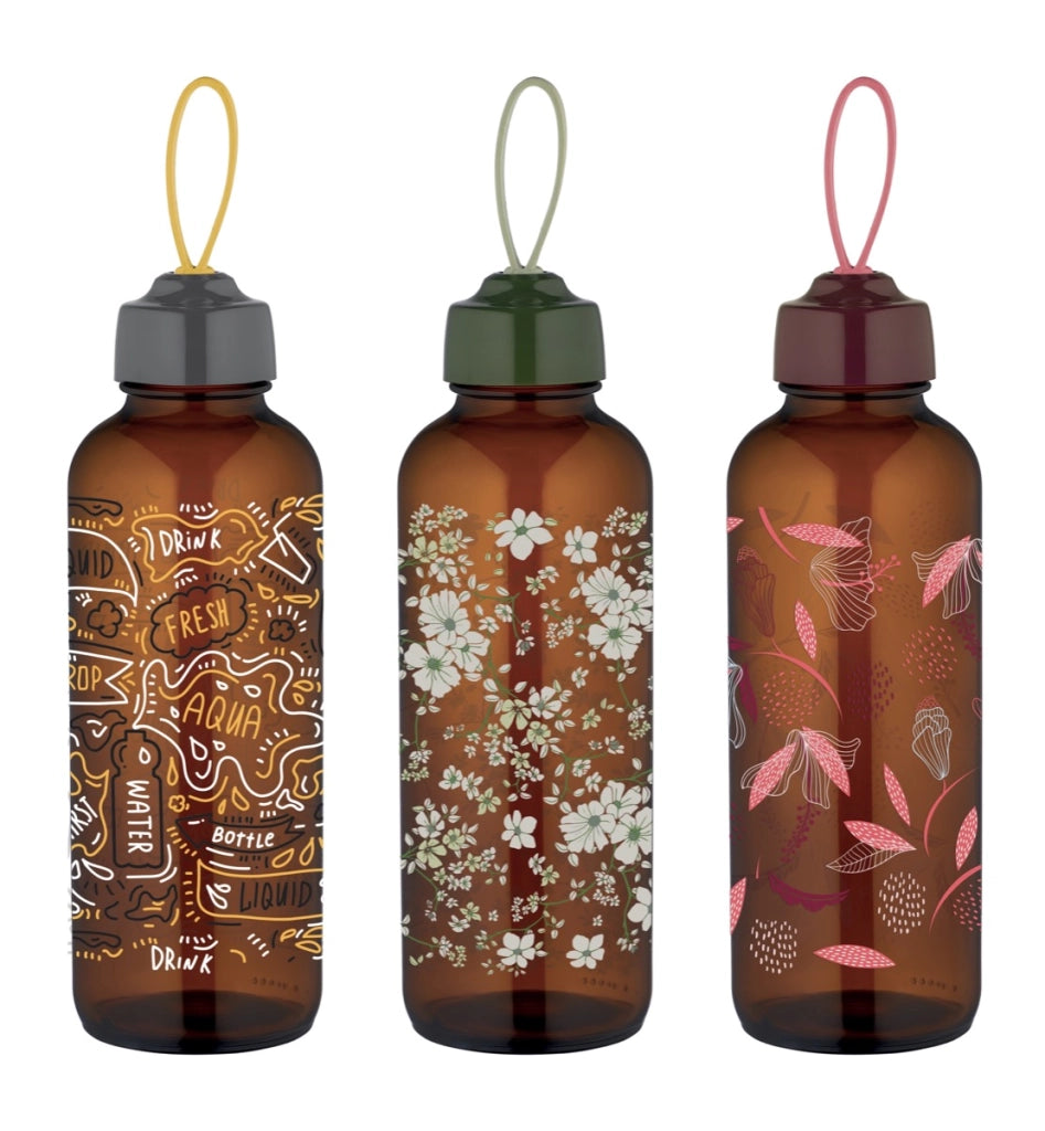 MAURY'S JAPAN BORRACCIA REALIZZATA IN VETRO CAPIENZA 0,45LT DESIGN ASSORTITO