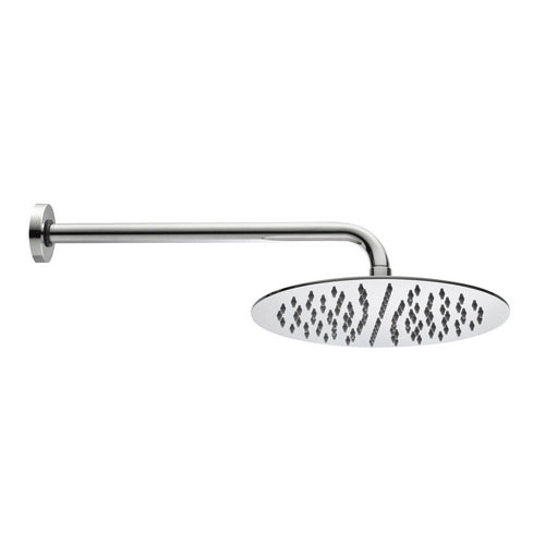 BRACCIO DOCCIA TETIS CON SOFFIONE TONDO Cromo - Diam. 30 cm BOSSINI