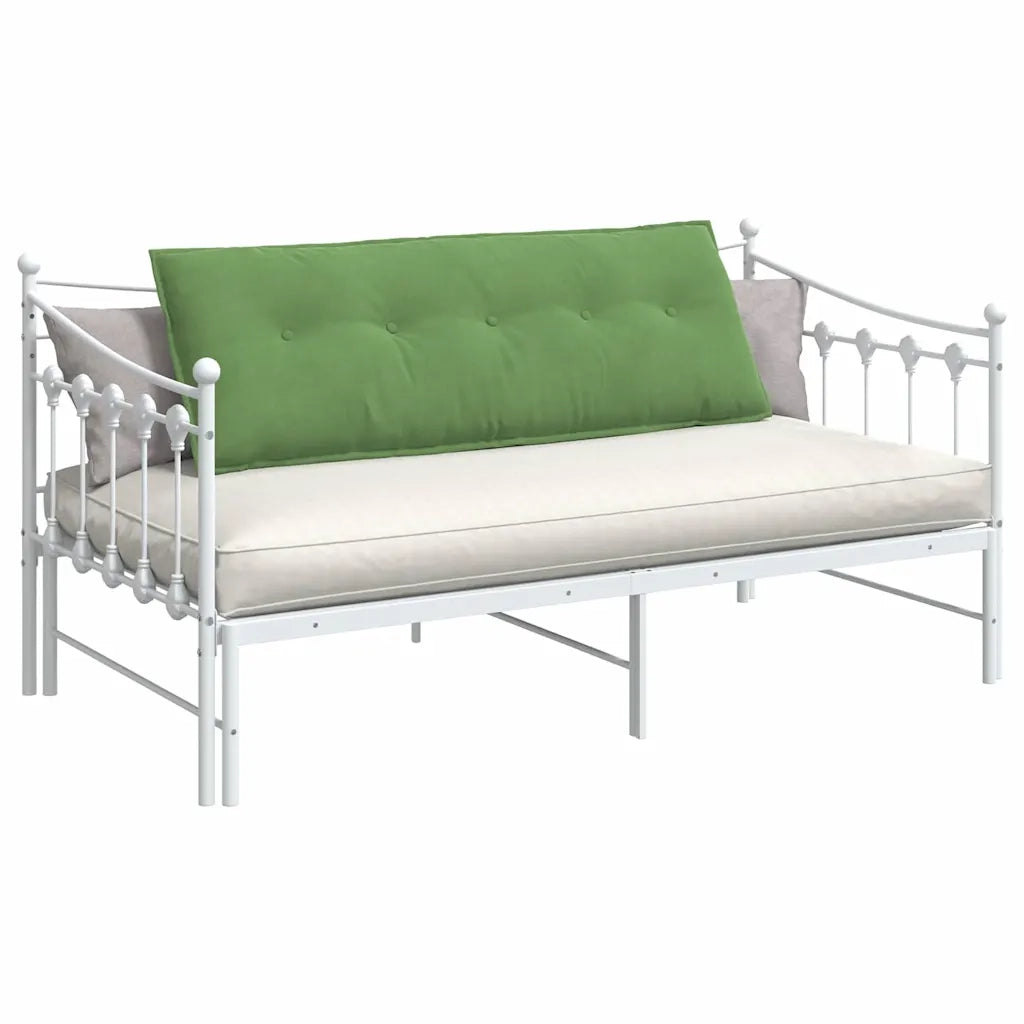 Cuscino per Schiena | Cuscino dorsale Verde chiaro 140 x 50 cm Tessuto in Cords
