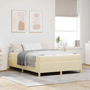 Struttura del letto con materasso Crema 140 x 200 cm Tessuto 3398946