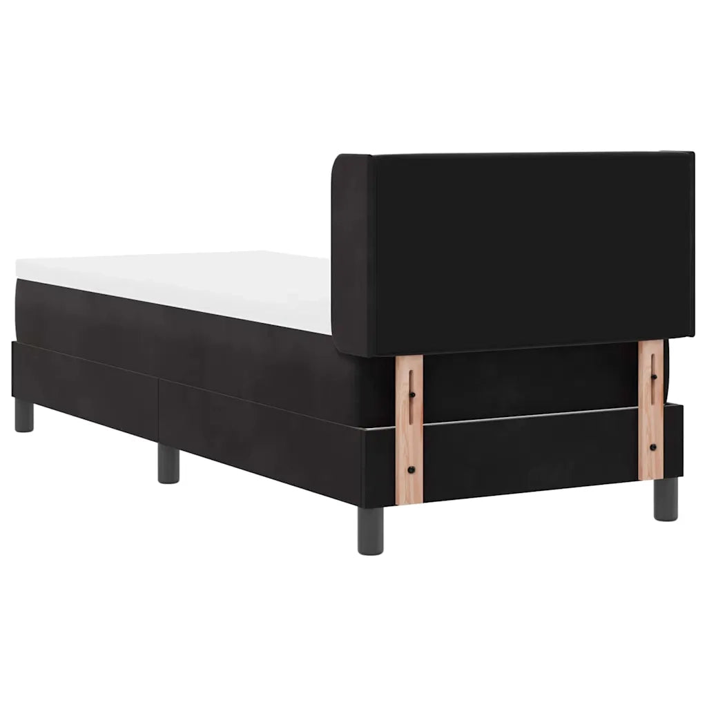 Letto a molle con testiera Nero 200 x 80 cm Velluto 3341386