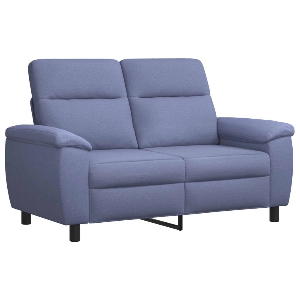 Set di divani 2 pcs Blu jeans Tessuto 3430587