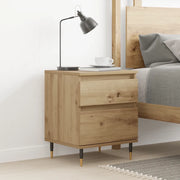 Comodino-Tavolino da notte Rovere Artigianale 40x35x50 cm in Legno Multistrato 631700