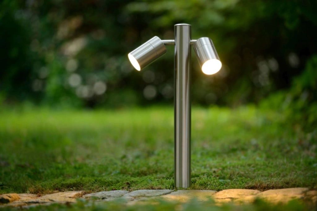 Lampada da esterno Lucide ARNE-LED GU10 2700K IP44 cromata