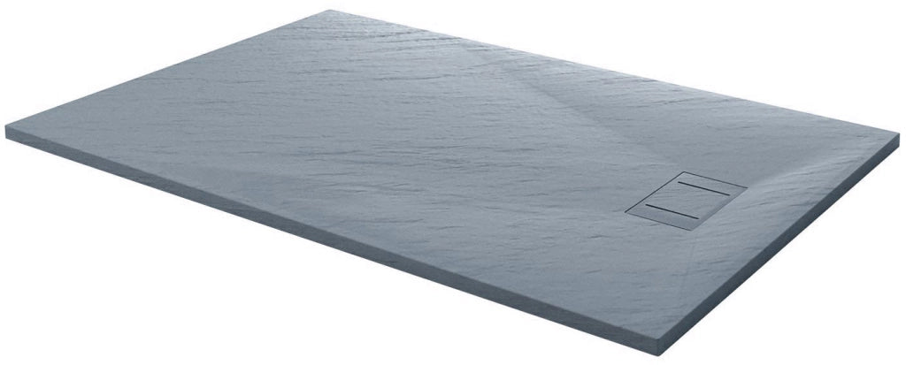 Piatto Doccia 80x140 cm Effetto Pietra Stone Grigio