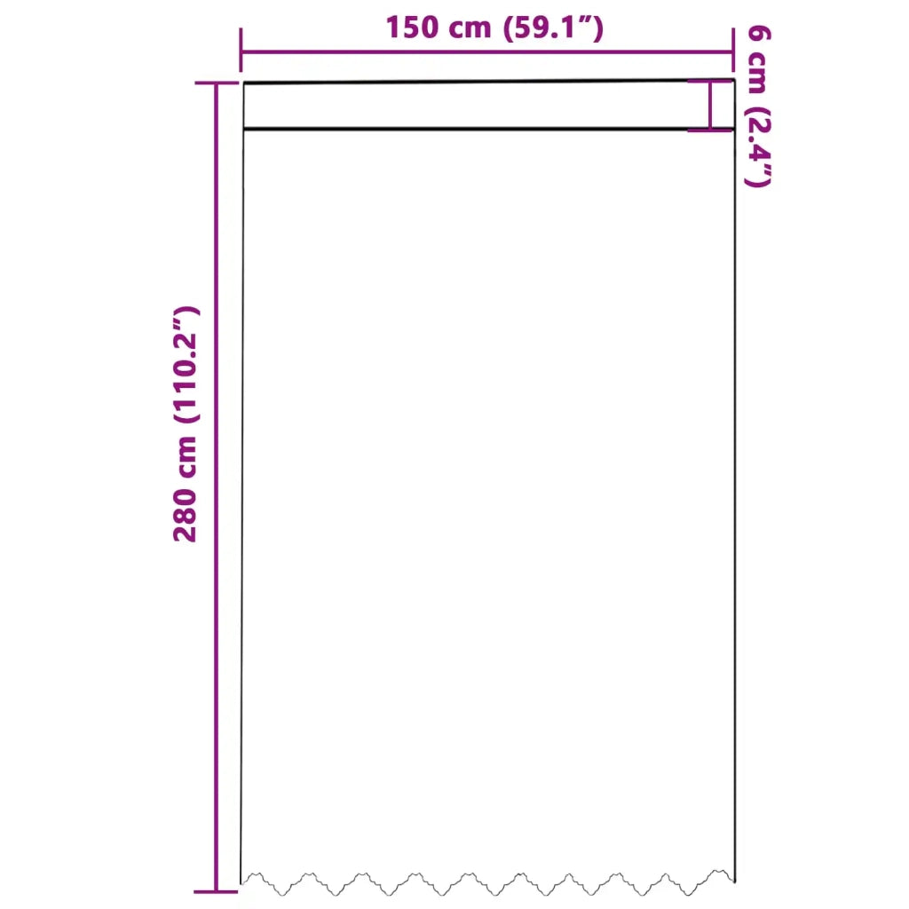 Tenda in Pizzo con tende Bianco 280 x 150 cm Poliestere