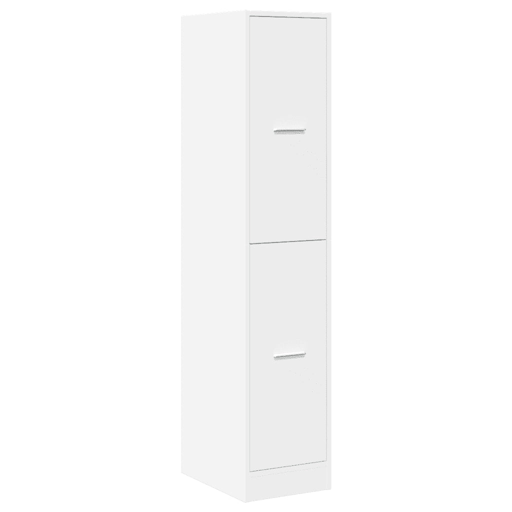 Mobiletto da Farmacia Bianco 30x41x144,5 cm Legno Agglomerato 855169