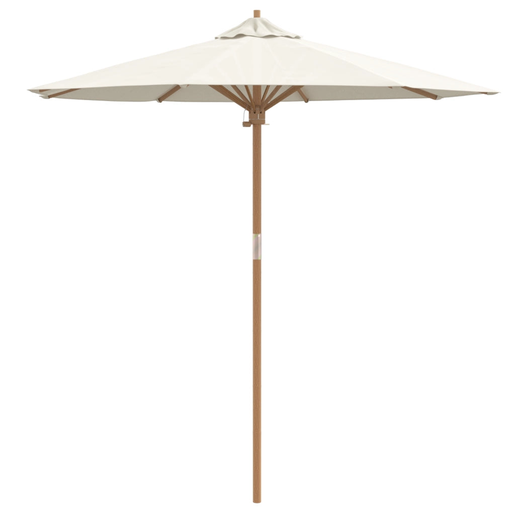 Parasol da Giardino vitaXL Bianco Panna 217x230 cm in BambÃ¹
