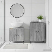 Set di Armadi da Bagno da 2 Pezzi BREDA Sonoma grigio 3417645