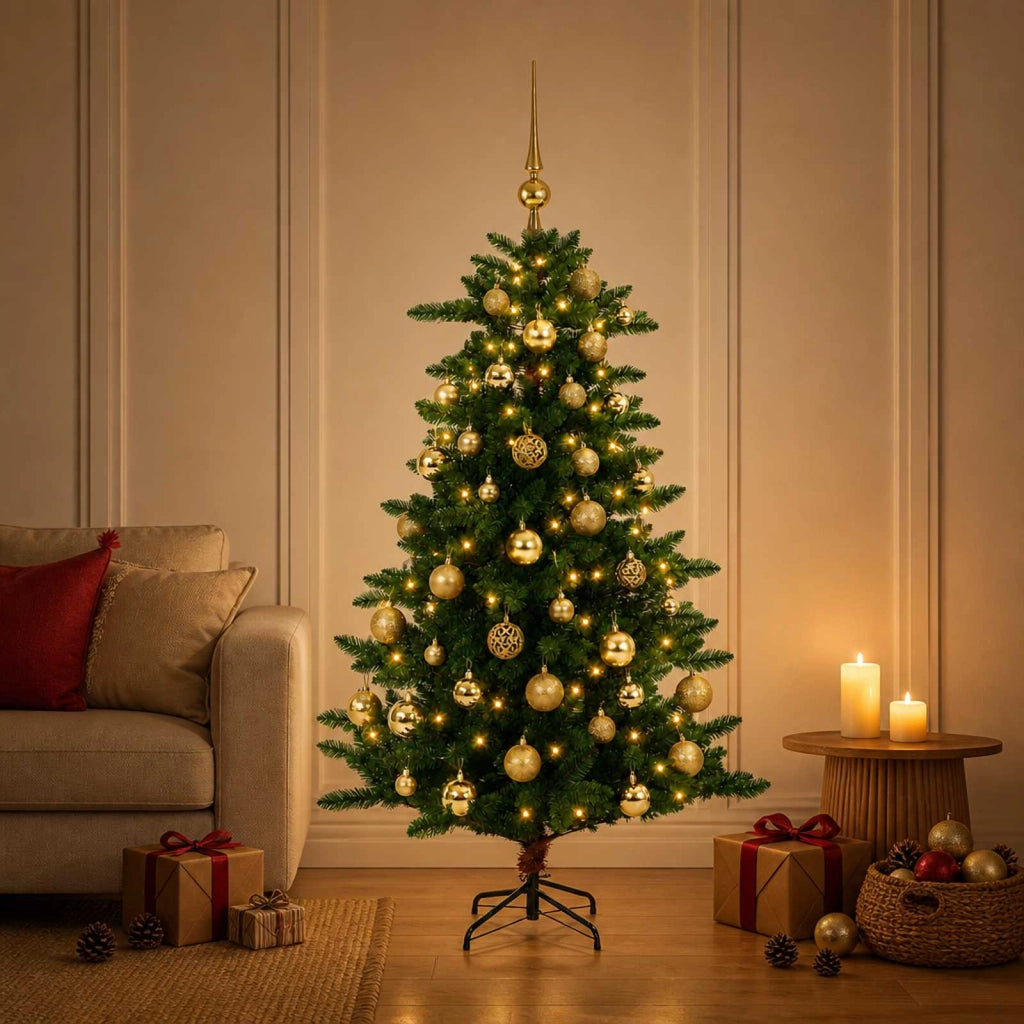 Artificial Christmas Tree with Bauble 150 cm 150 LED 3461386