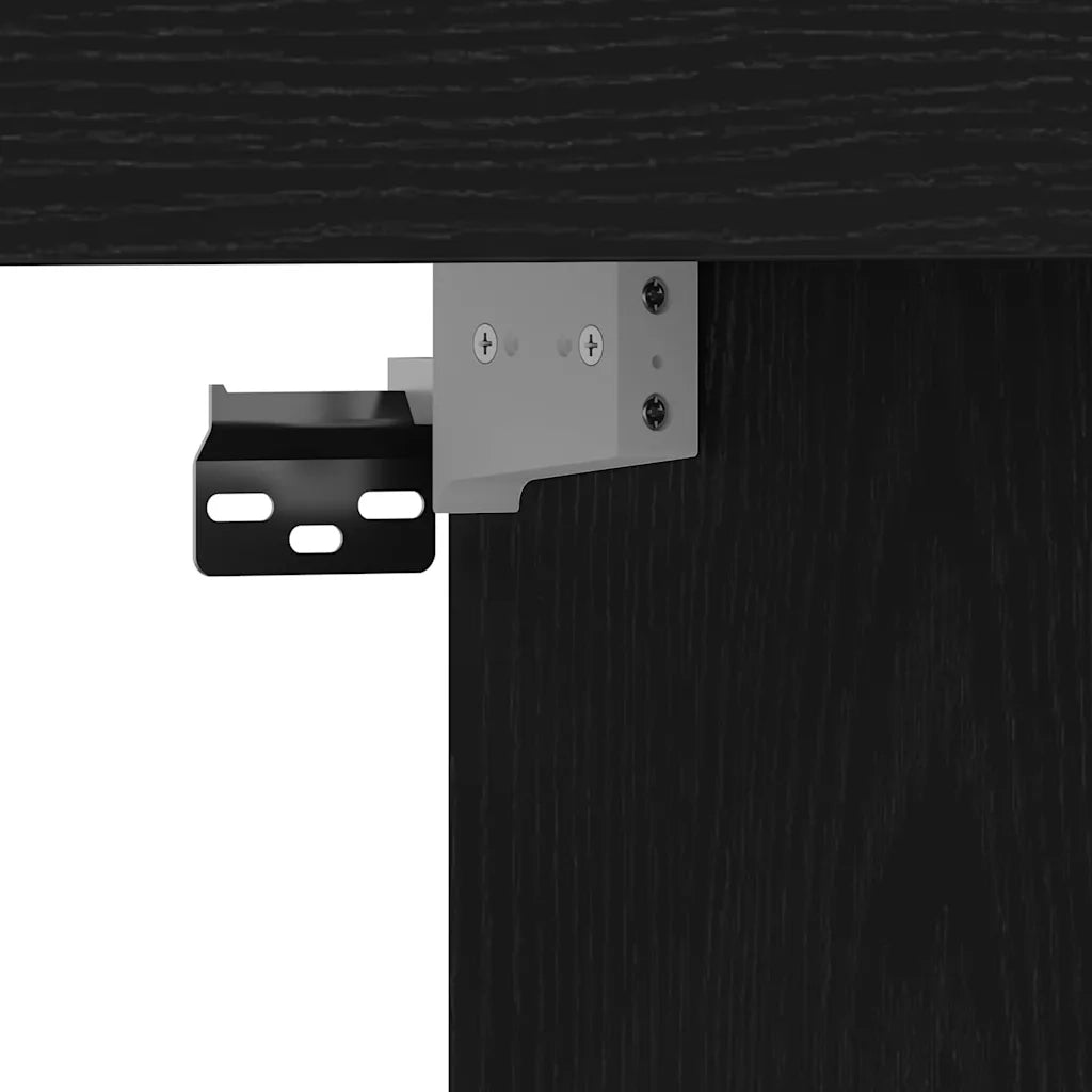 Mobile TV 152 x 22 x 113 cm Rovere nero Legno ingegnerizzato 861999