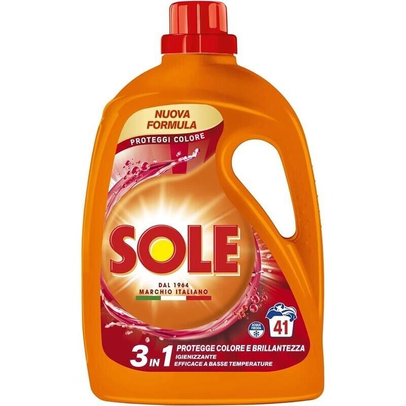 SET 7 PZ SOLE DETERSIVO LIQUIDO DA 41 LAVAGGI PROTEGGI COLORE