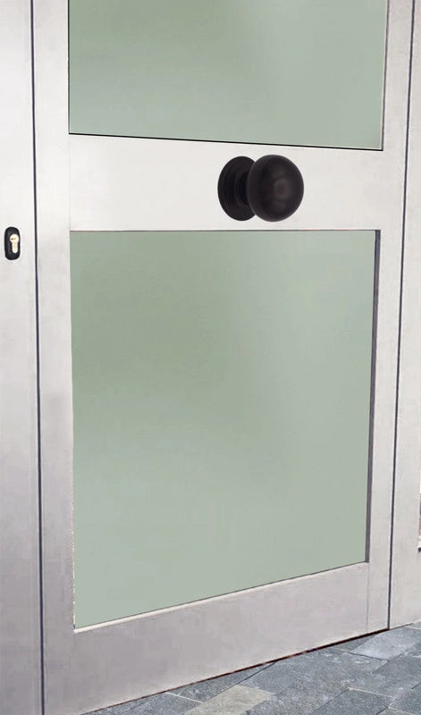 Pomolo fisso per porta SAGUATTI 169/70IB in alluminio marrone opaco