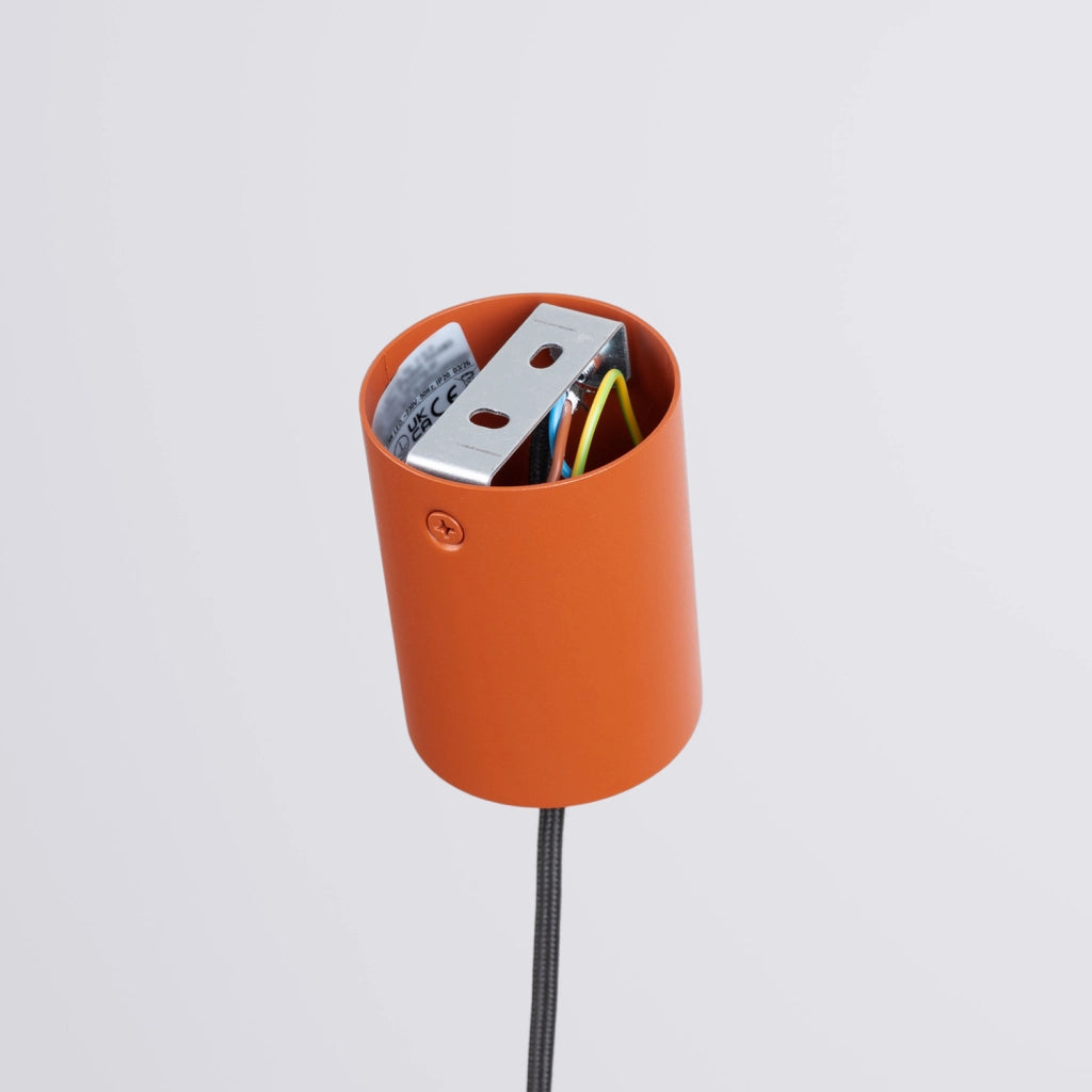 Lampada a sospensione NOX 25 ocra rossa