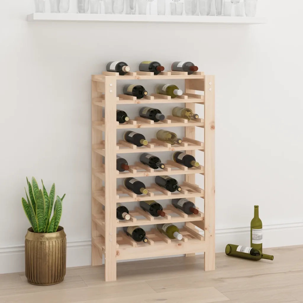 Portavini 61,5x30x107,5 cm in Legno Massello di Pino 822541