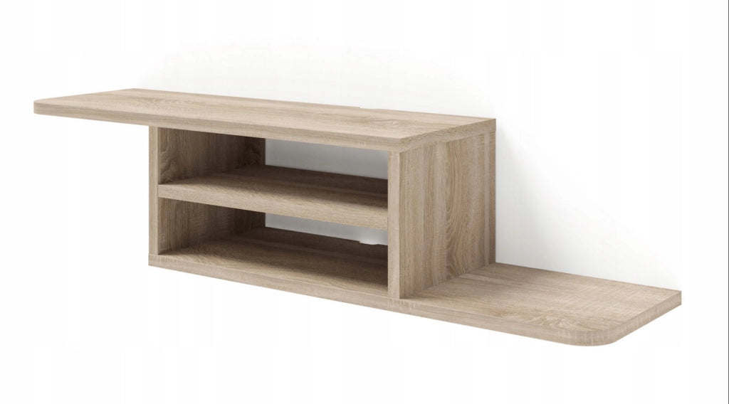 Mobile porta TV sospeso minimal DEDAL cm 90x22x20h  Rovere chiaro