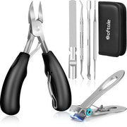 Pedicure teennagelknipper professionale, super scherpe tang per unghie per unghie dure e ingrossate, con manico di gomma morbido e set di forbici per unghie.