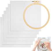 Tessuto Aida - Stoffa per bussola - Qualità elevata - 20x20 cm - Stoffa per DIY - Ideale per progetti creativi - 6 pezzi