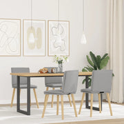 Sedie da Pranzo 4 pz Grigio Nuvola in Tessuto