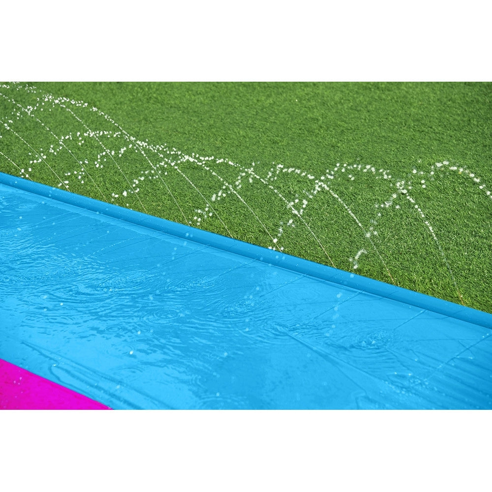 Trade Shop - Scivolo Acquatico Per 2 Persone Con Tavole Surf Lama Gonfiabili 488cm Bambini Giardino 52320 -