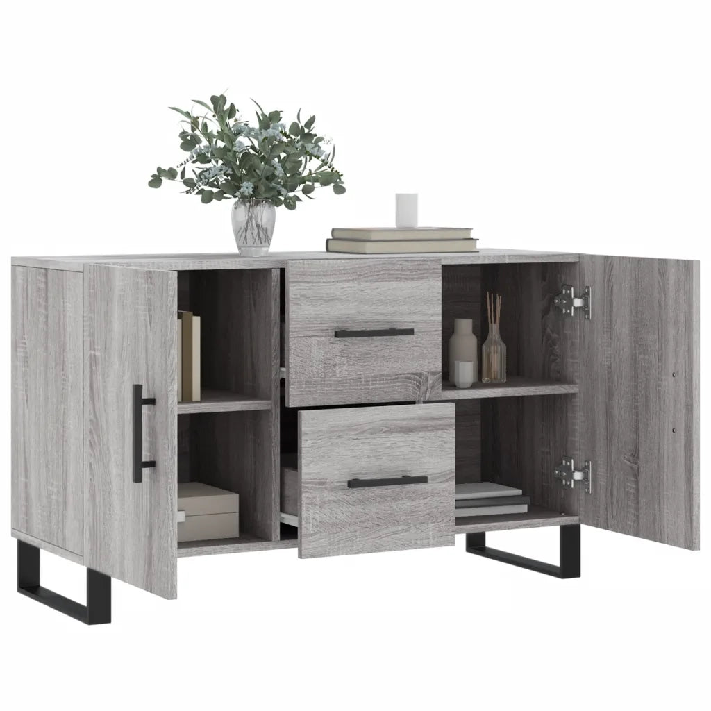 Credenza Grigio Sonoma 100x36x60 cm in Legno Multistrato 828202