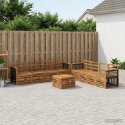 Set divani 9 pcs Legno di Acacia Massello