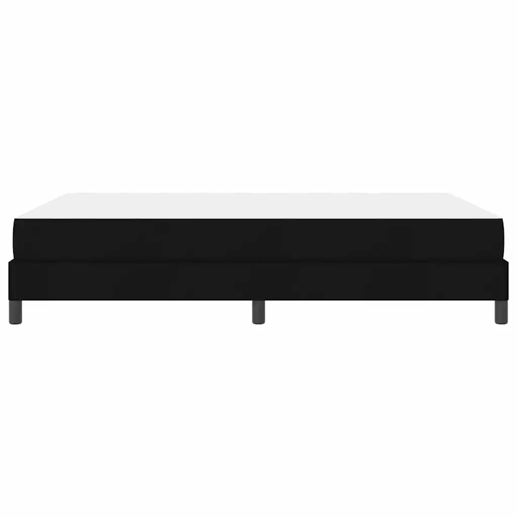 Letto a molle con materasso Nero 140 x 190 cm Tessuto 3398488