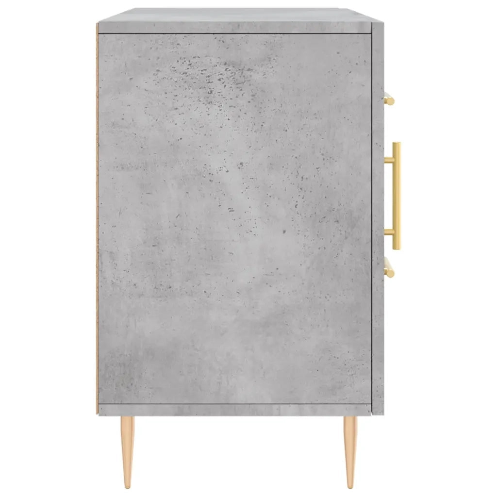 Credenza | Madia | Buffet da pranzo | Armadio da pranzo Grigio Cemento 100x36x60 cm in Legno Multistrato