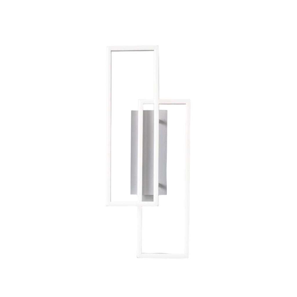 Lampada a Parete LED Dyana A 40W 2150lm 3000K in Alluminio Bianco Satinato, Dimmerabile a Taglio di Fase, Luce Diretta - Gealuce