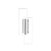 Lampada a Parete LED Dyana A 40W 2150lm 3000K in Alluminio Bianco Satinato, Dimmerabile a Taglio di Fase, Luce Diretta - Gealuce