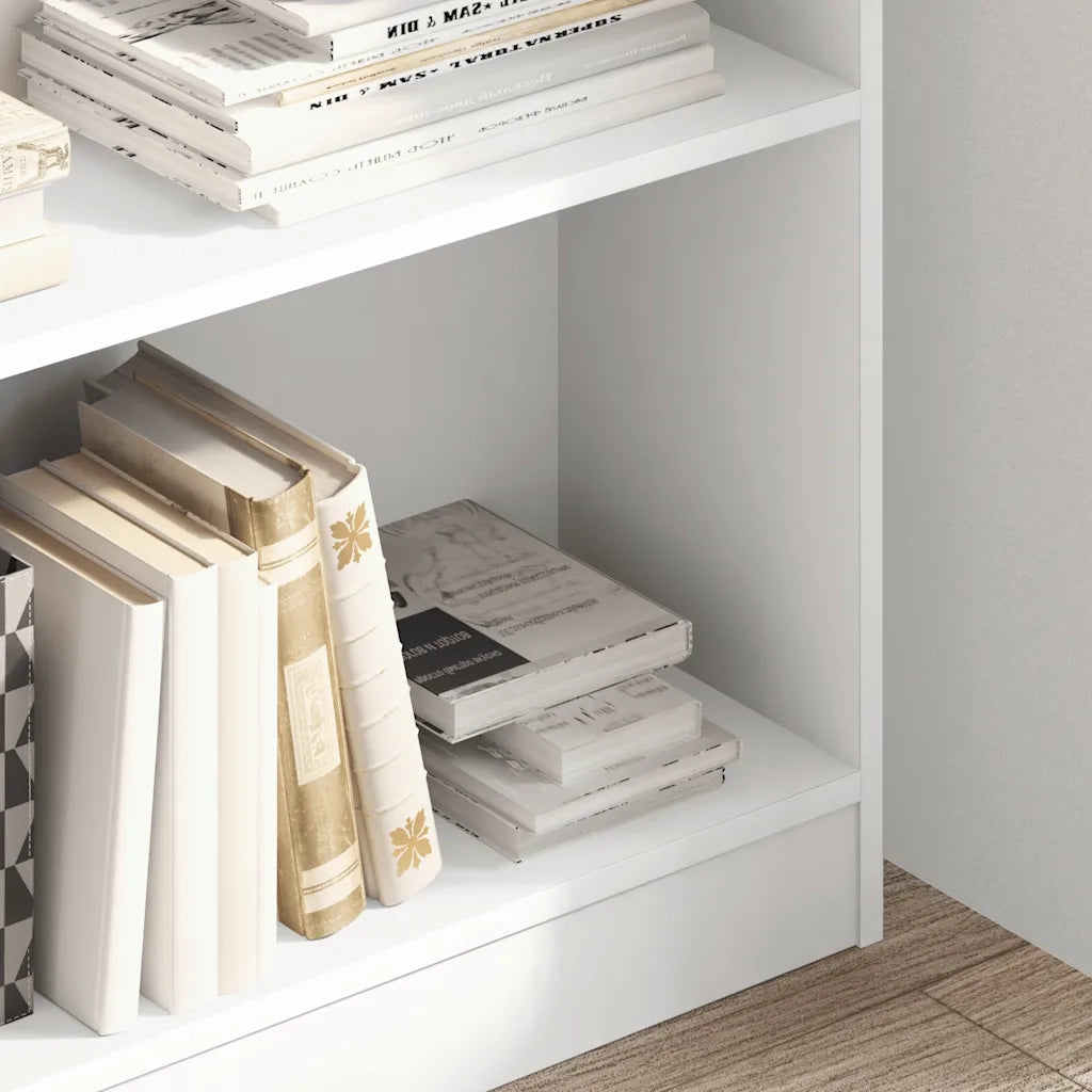 Libreria Bianca 80x24x109 cm in Legno Multistrato 857835