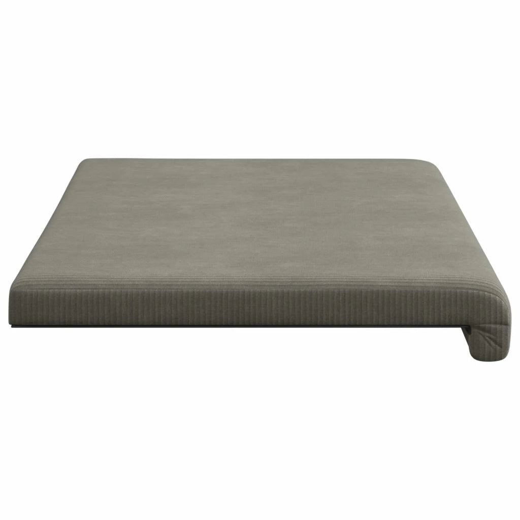Cuscino per panchina corduroy Grigio Chiaro Profondità 35 cm 42043289