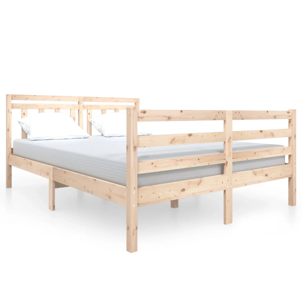 Giroletto-Struttura Letto 135x190 cm Double in legno Massello 788331