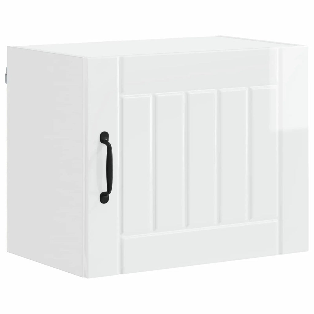 Mobile da cucina 2 pz-Set di 2 Armadio da cucina Bianco Lucido 50 x 31 x 40 cm 499076