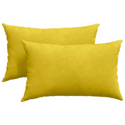 Cuscini da Divano 2 pz | Cuscini per sedie Giallo 50 x 30 cm Tessuto in Cords