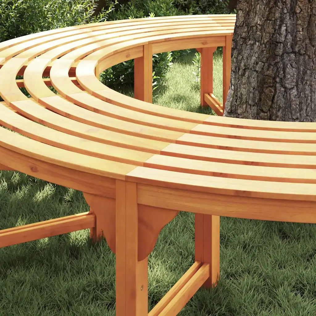 Panchina per Alberi 2 pcs Naturale 160 x 80 x 45cm 3324836