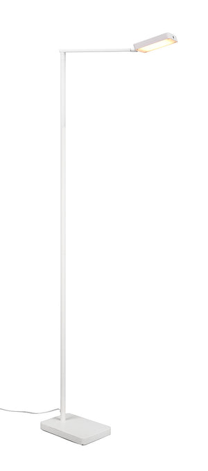 Piantana da Interno a LED in Metallo Bianco Opaco