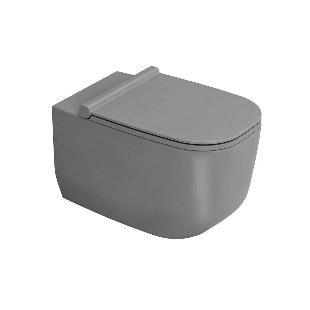 Sanitari sospesi WC e Bidet in Ceramica Copriwater soft-close Ceramiche Dolomite serie ALBA - Grigio Cemento