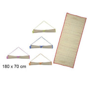 Trade Shop - Stuoia Spiaggia In Paglia 70x180cm Mare Con Manico Laccetto Chiusura Ass. 161402 -