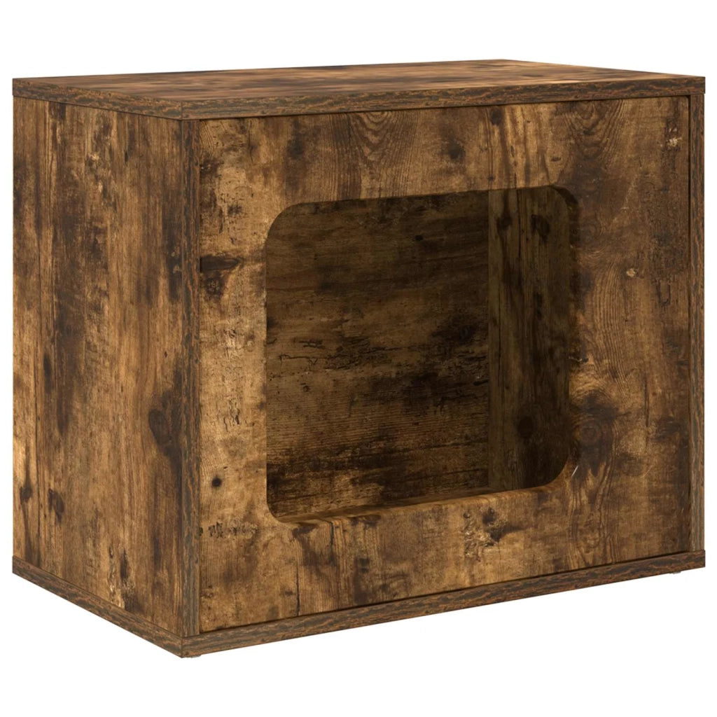 Casa per Gatti Rovere fumé 51 x 30 x 42,5 cm Legno multistrato