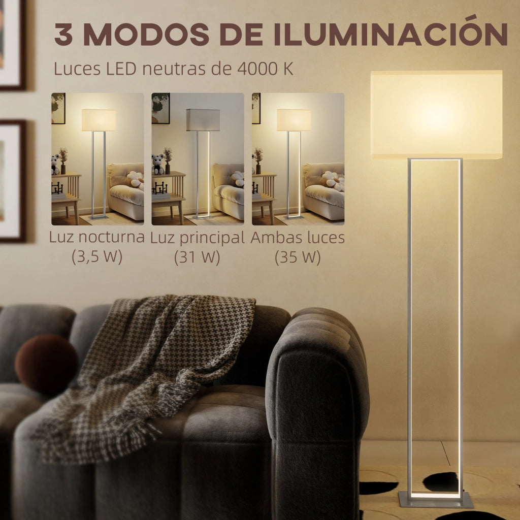 Lampada da Terra per Salone ¨C zephmum ¨C Bianco 150 cm