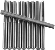 3175 mm schachtfrees Wolfraamcarbide CNC-freesset - 10-delig - Dubbele rechte groeven 22 mm x 44 mm .