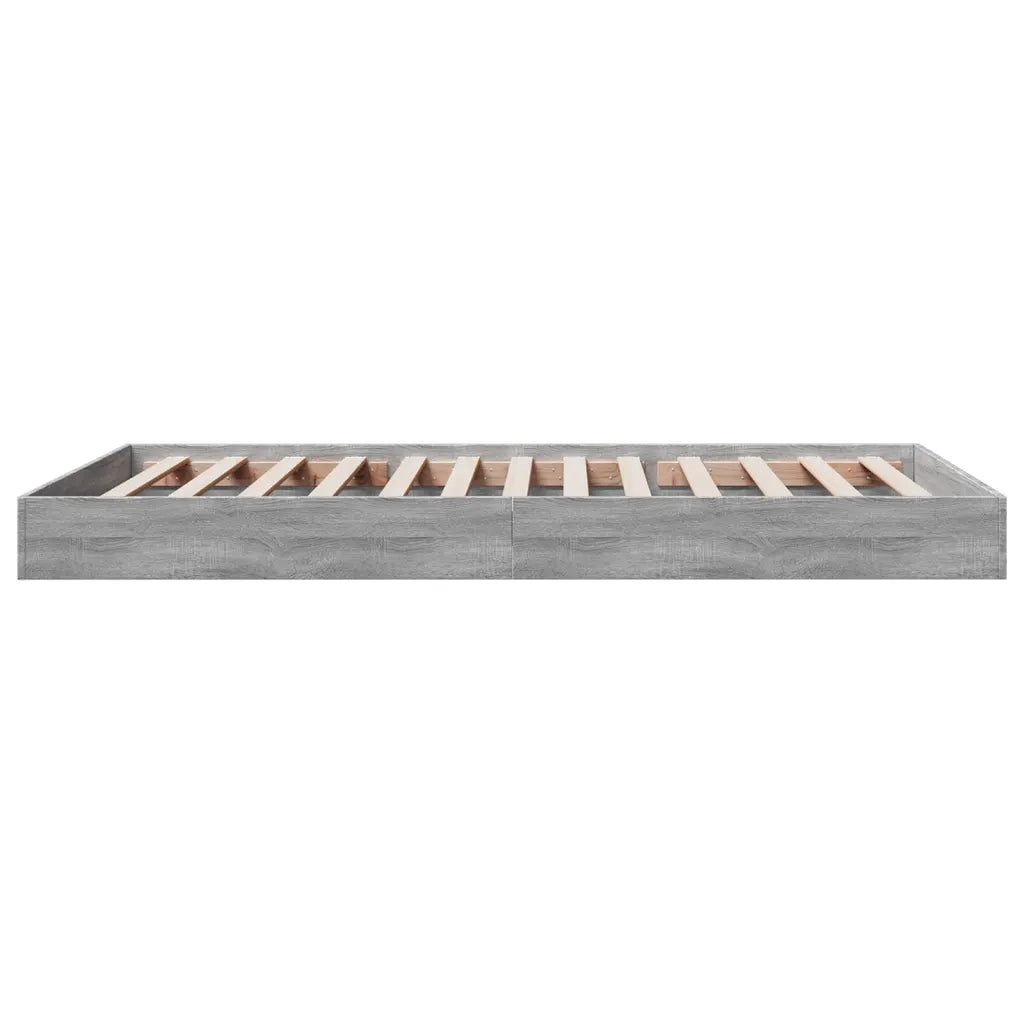 Giroletto-Struttura Letto Grigio Sonoma 100x200 cm in Legno Multistrato 731915